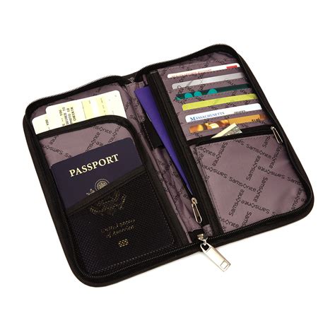 samsonite rfid credit card holder wallet|Samsonite passport travel wallet.